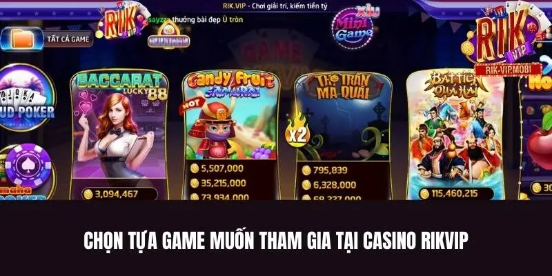 Các bước tham gia sảnh cược Rikvip Casino nhanh chóng